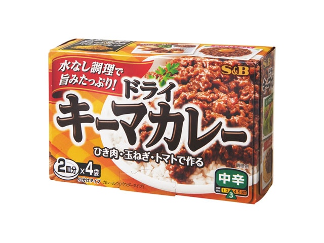 S＆Bエスビードライキーマカレー中辛23.5g4袋 ※軽（ご注文単位6個）【直送品】