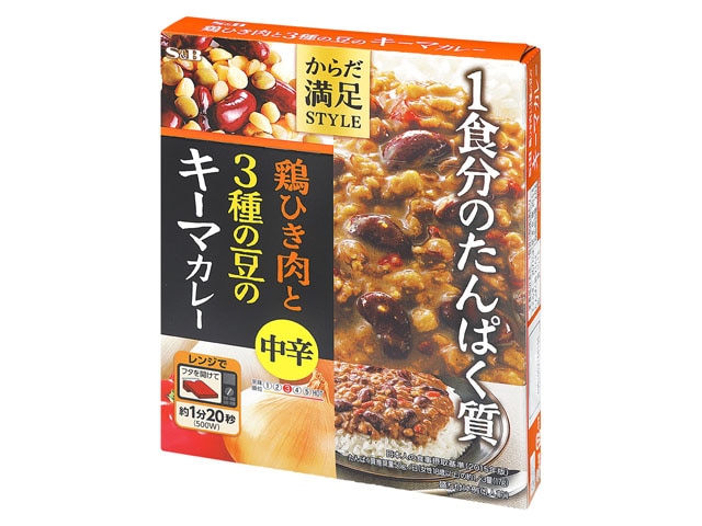 S＆Bからだ満足スタイル鶏ひき肉豆キーマカレー中辛※軽（ご注文単位6個）【直送品】