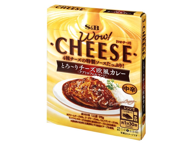 S＆BWOW！チーズ欧風カレー中辛170g※軽（ご注文単位6個）【直送品】