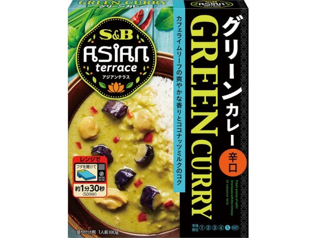 S＆Bアジアンテラスグリーンカレー辛口180g※軽（ご注文単位6個）【直送品】