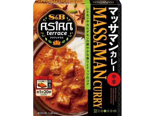 S＆BアジアンTマッサマンカレー中辛180g※軽（ご注文単位6個）【直送品】