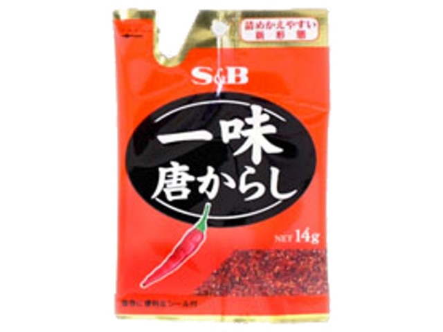 S＆Bエスビー一味唐辛子袋14g※軽（ご注文単位10個）【直送品】