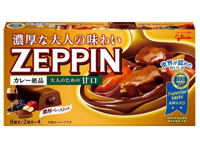 グリコカレーZEPPIN大人ための甘口175g※軽（ご注文単位10個）【直送品】