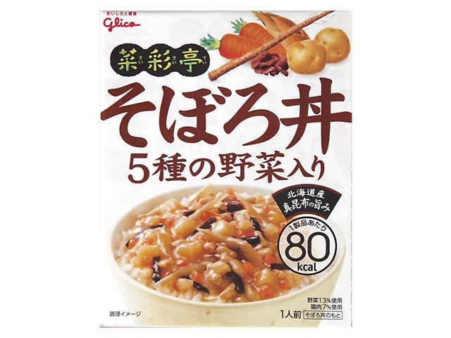 グリコ菜彩亭そぼろ丼140g※軽（ご注文単位10個）【直送品】