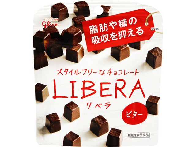 グリコLIBERAビター50g※軽（ご注文単位10個）【直送品】