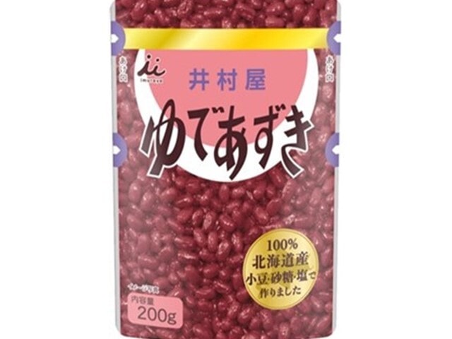 井村屋北海道ゆであずきパウチ200g※軽（ご注文単位10個）【直送品】