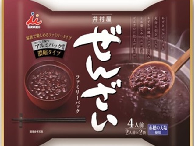 井村屋ぜんざいファミリーパック400g※軽（ご注文単位12個）【直送品】