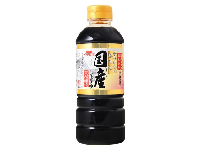 イチビキ無添加国産しょうゆ500ml※軽（ご注文単位8個）【直送品】