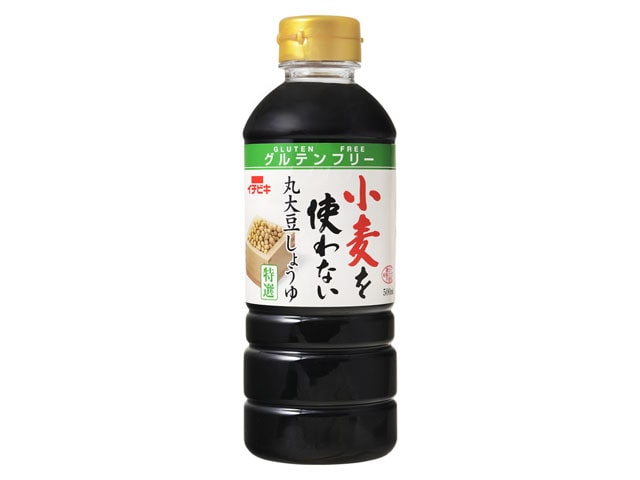 イチビキ小麦を使わない丸大豆醤油500ml※軽（ご注文単位8個）【直送品】