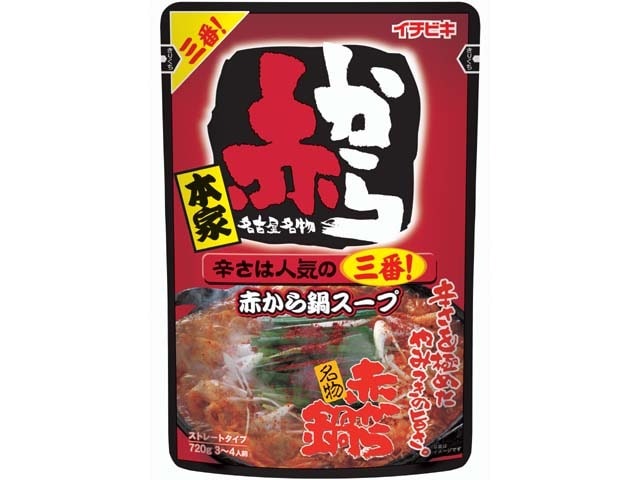 イチビキストレート赤から鍋スープ3番720g※軽（ご注文単位10個）【直送品】