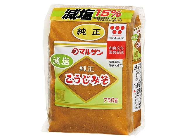 マルサン減塩純正こうじみそ750g※軽（ご注文単位12個）【直送品】