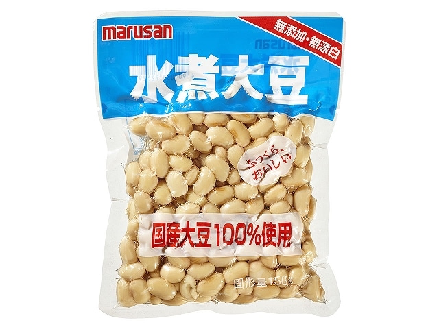 マルサン国産水煮大豆150g※軽（ご注文単位20個）【直送品】