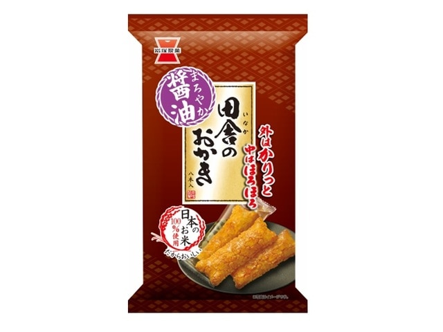 岩塚製菓田舎のおかき8本※軽（ご注文単位12個）【直送品】