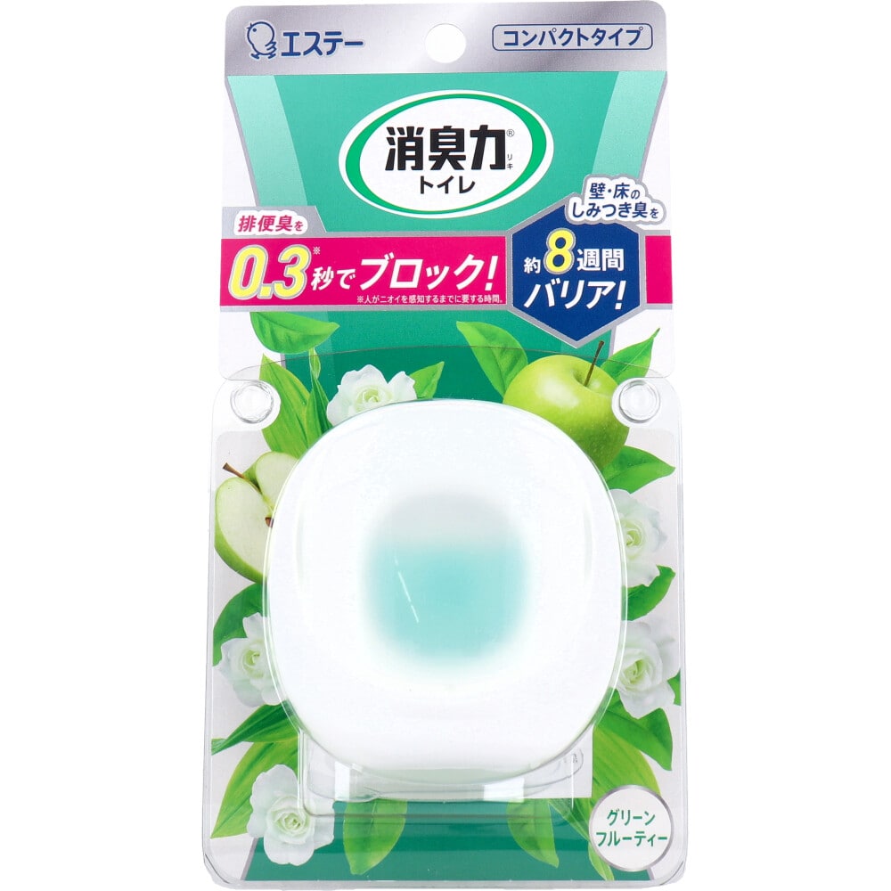 エステー　消臭力 コンパクト トイレ用 本体 グリーンフルーティーの香り 6mL　1個（ご注文単位1個）【直送品】