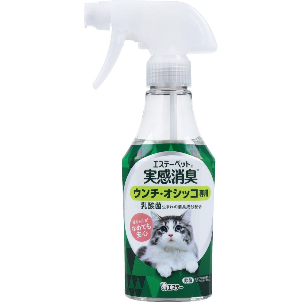 エステー　エステーペット 実感消臭スプレー 猫用 フレッシュグリーンの香り 270mL　1個（ご注文単位1個）【直送品】