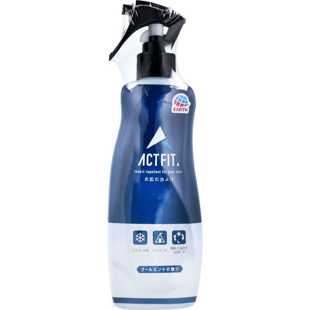 アース製薬　アース サラテクト ACTFIT ミスト お肌の虫よけ クールミントの香り 200mL　1個（ご注文単位1個）【直送品】