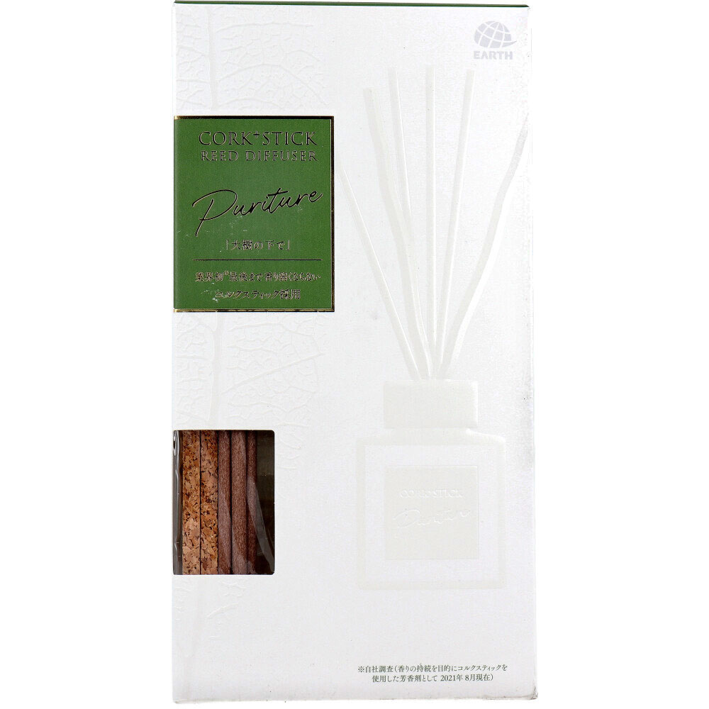 アース製薬　Sukki-ri！ CORK+STICK REED DIFFUSER Puriture 大樹の下で 100mL　1セット（ご注文単位1セット）【直送品】