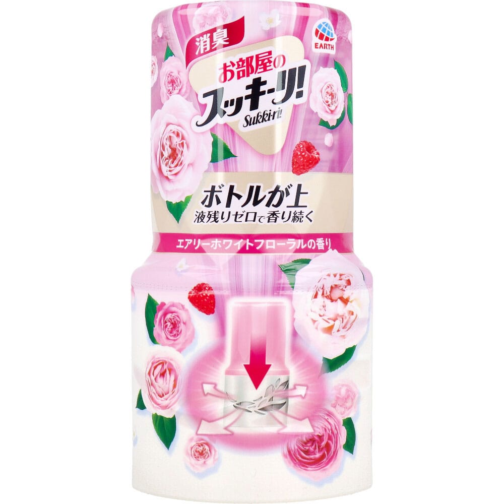 アース製薬　お部屋のスッキーリ！ Sukki-ri！ エアリーホワイトフローラルの香り 400mL　1個（ご注文単位1個）【直送品】