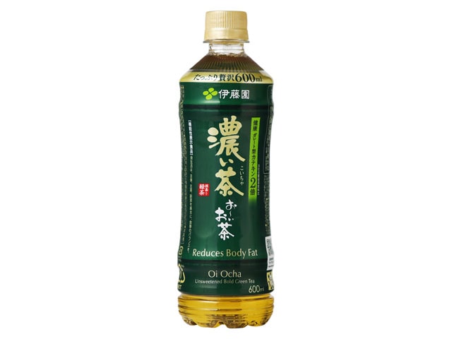 伊藤園おーいお茶濃い茶抹茶入緑茶600ml※軽（ご注文単位24個）【直送品】