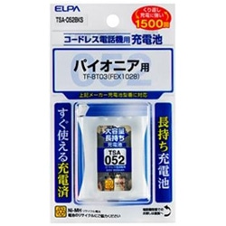 ELPA コードレス子機用充電池（大容量タイプ）　TSA052BKS TSA052BKS 1個（ご注文単位1個）【直送品】