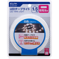 ELPA　エルパ テープライト乾電池1.5m  ELT-BT150W ELTBT150W 1個（ご注文単位1個）【直送品】