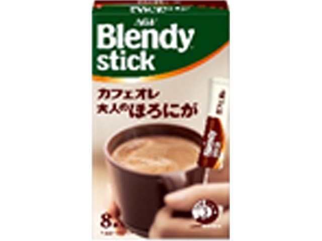 AGFブレンディスティックカフェオレほろにが8本※軽（ご注文単位6個）【直送品】