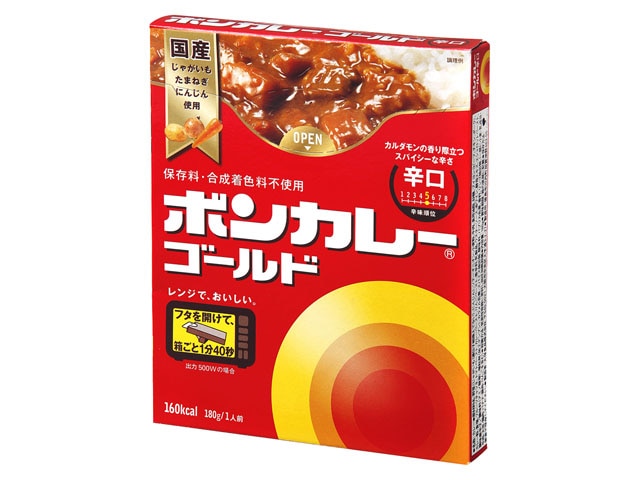 大塚食品ボンカレーゴールド辛口180g※軽（ご注文単位10個）【直送品】