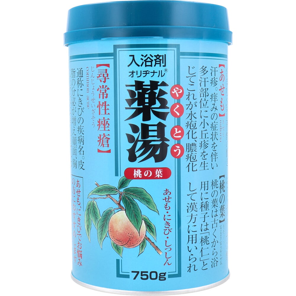 オリヂナル　薬湯 入浴剤 桃の葉 750g　1個（ご注文単位1個）【直送品】