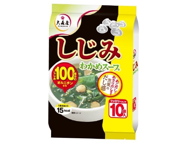 大森屋Nしじみわかめスープファミリー5.4g10袋 ※軽（ご注文単位5個）【直送品】