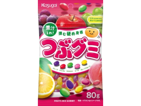 春日井製菓Jつぶグミ80g※軽（ご注文単位6個）【直送品】