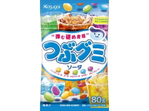 春日井製菓Jつぶグミソーダ80g※軽（ご注文単位6個）【直送品】