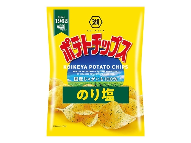 湖池屋ポテトチップスのり塩60g※軽（ご注文単位12個）【直送品】