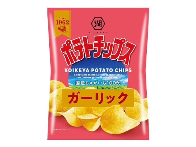 湖池屋ポテトチップスガーリック55g※軽（ご注文単位12個）【直送品】