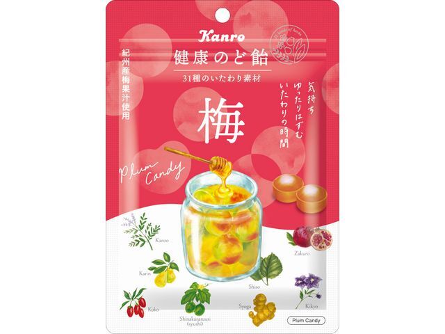 カンロ健康のど飴梅90g※軽（ご注文単位6個）【直送品】