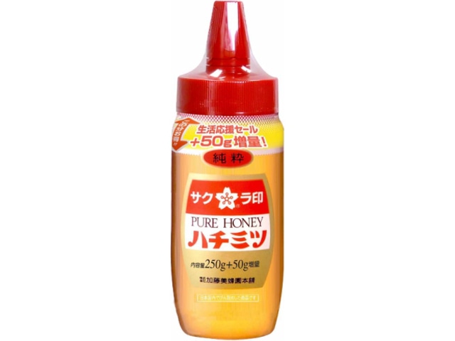 サクラ印純粋はちみつポリ250g※軽（ご注文単位12個）【直送品】