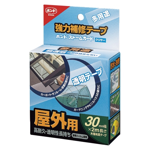 #04930 強力補修テープボンドストームガードクリア 1巻 (ご注文単位1巻)【直送品】