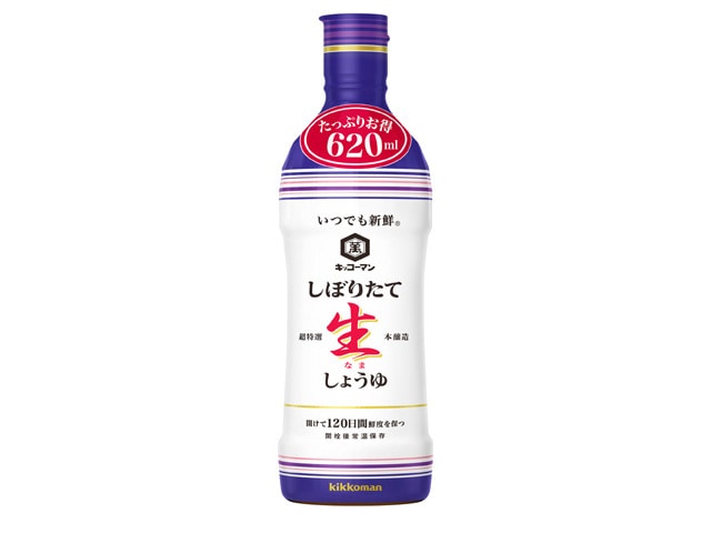 キッコーマンいつでも新鮮しぼりたて生しょうゆ620ml※軽（ご注文単位12個）【直送品】