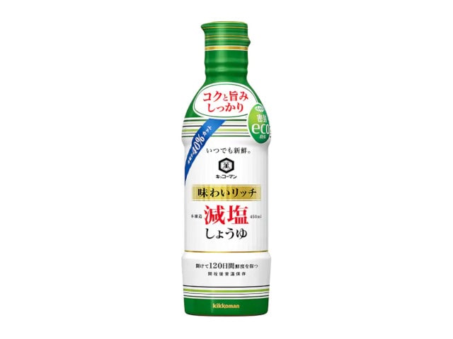 キッコーマンいつでも新鮮味わいリッチ減塩しょうゆ620ml※軽（ご注文単位12個）【直送品】