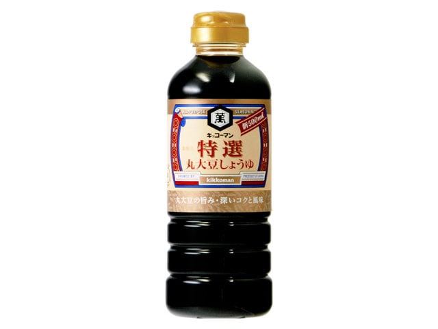 キッコーマン特選丸大豆しょうゆ500ml※軽（ご注文単位6個）【直送品】