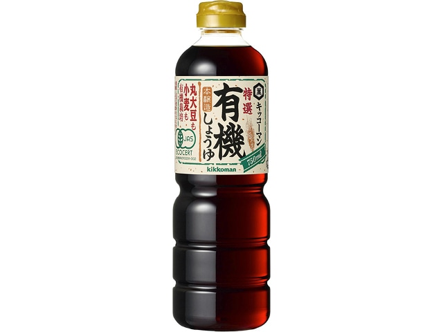 キッコーマン特選有機しょうゆ750ml※軽（ご注文単位6個）【直送品】