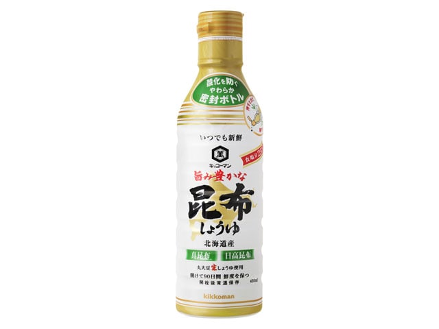 キッコーマンいつでも新鮮旨み豊昆布醤油450ml※軽（ご注文単位12個）【直送品】