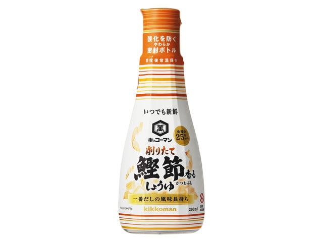 キッコーマン削りたて鰹節香るしょうゆ200g※軽（ご注文単位12個）【直送品】