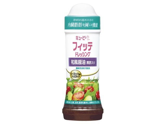 キューピーフィッテドレッシング和風醤油黒酢入210ml※軽（ご注文単位12個）【直送品】