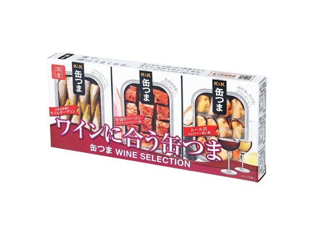 K＆K缶つまWINESELECTION3個※軽（ご注文単位1個）【直送品】