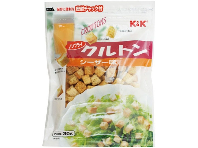 K＆Kクルトンシーザー味30g※軽（ご注文単位20個）【直送品】