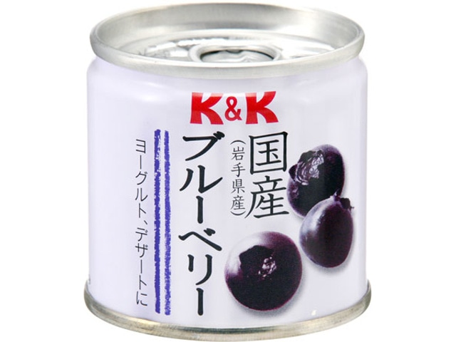 K＆K国産ブルーベリー80g※軽（ご注文単位6個）【直送品】