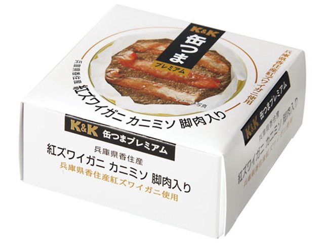 K＆K缶つま国産紅ズワイガニカニミソ脚肉入り60g※軽（ご注文単位6個）【直送品】