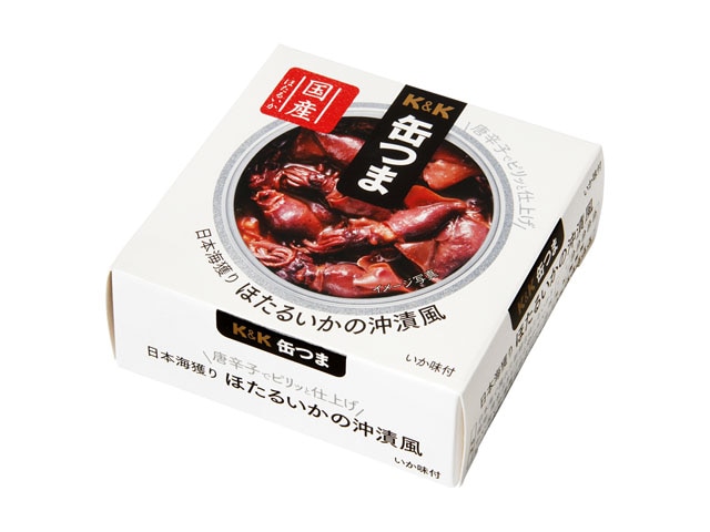 K＆K缶つま日本海獲りほたるいかの沖漬風70g※軽（ご注文単位12個）【直送品】