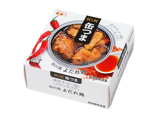 K＆K缶つま四川風よだれ鶏75g※軽（ご注文単位6個）【直送品】