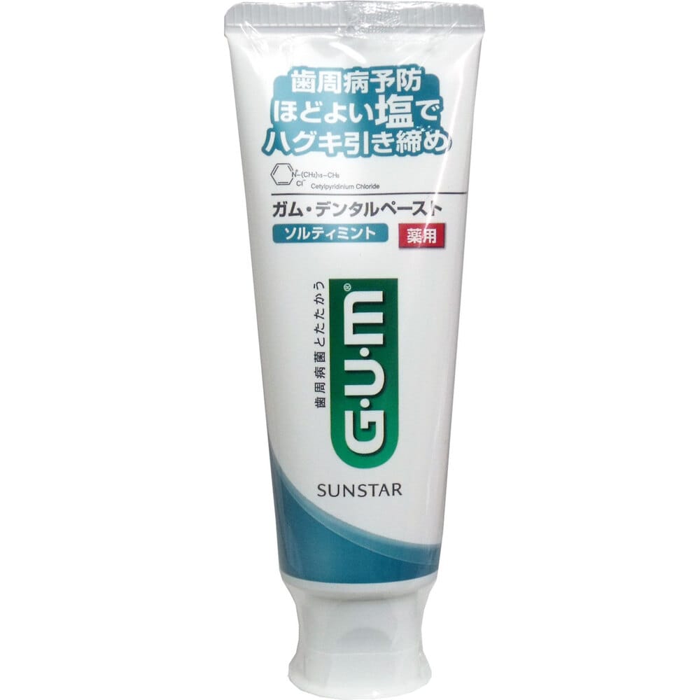 サンスター　GUM ガム・デンタルペースト ソルティミント 薬用 スタンディング 150g　1個（ご注文単位1個）【直送品】